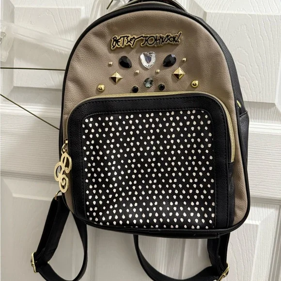 Betsey Johnson | Bags | Betsey Johnson Black And Tan Polka  display picture 3
